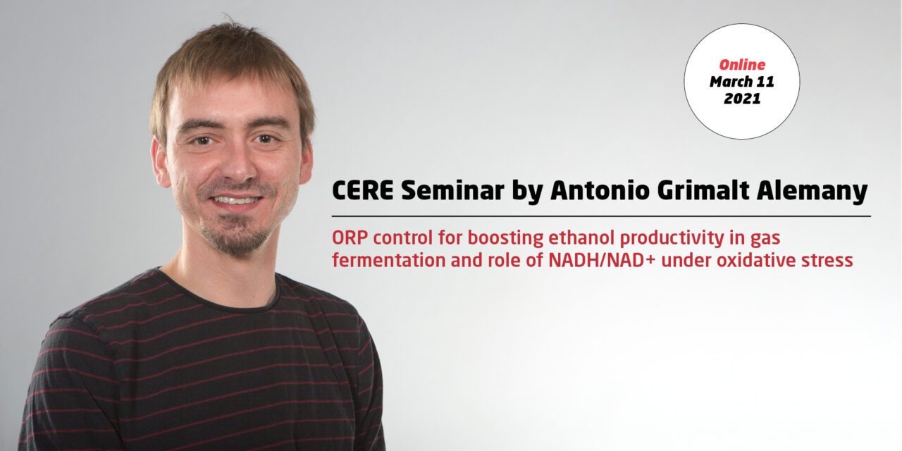 ORP control for boosting ethanol productivity in gas fermentation and role of NADH/NAD+ under oxidative stress by Antonio Grimalt Alemany